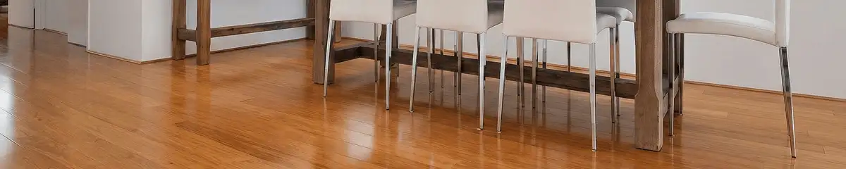 Professionally installed and refinished bamboo flooring in a residential home, showcasing smooth finish and natural wood tones in Arlington, TX