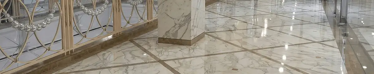 Beautiful marble floor professionally installed in Arlington, TX