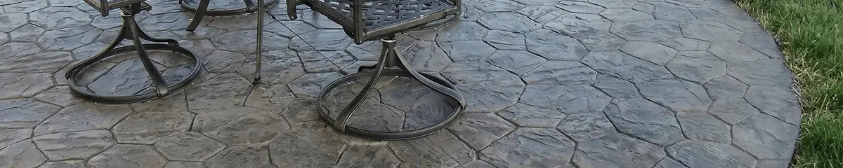 Garden relaxation area with professionally installed stone flooring in Arlington TX